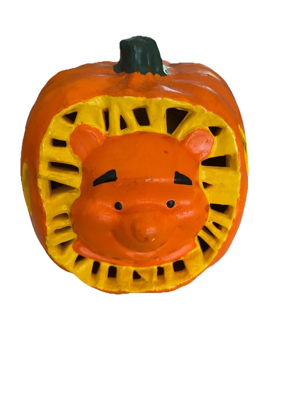 Disney Vintage Halloween Winnie Pooh Jack O Lantern Light Foam Mold Pumpkin